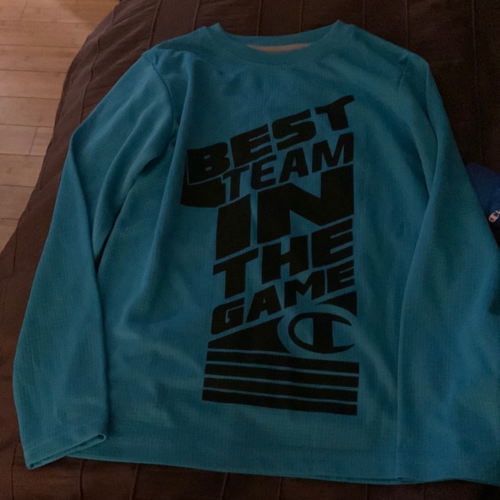 Kids champion long sleeve sports shirt